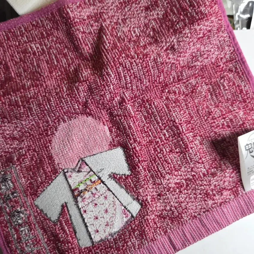 [BUNJANG] Demon Slayer Nezuko Kimono Pattern Handkerchief Towel / 귀멸의칼날 네즈코 손수건 타월