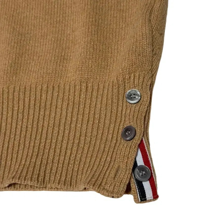 [BUNJANG] Thom Browne Diagonal Stripe Beige Knit / 톰브라운 사선 스트라이프 베이지 니트