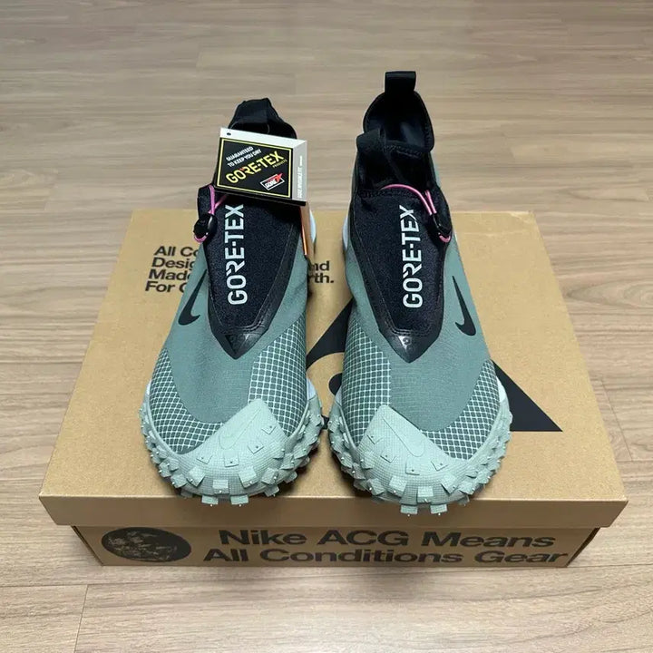 [BUNJANG] Nike ACG Mountain Fly Gore-Tex Clay Green / 나이키 ACG 마운틴플라이 고어텍스 클레이 그린 카키 올리브 290 29
