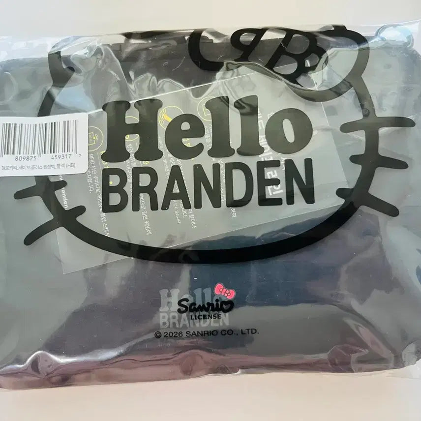 [BUNJANG] Brandon x Hello Kitty Wallet Bag Black / 브랜든 키티 윌렛백 블랙 (현물) 판매합니다