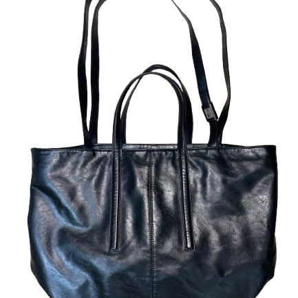 [BUNJANG] Mim The Wardrobe Crack Leather Big Tote Bag / 밈더워드로브 크랙 레더 빅 토트백 가방