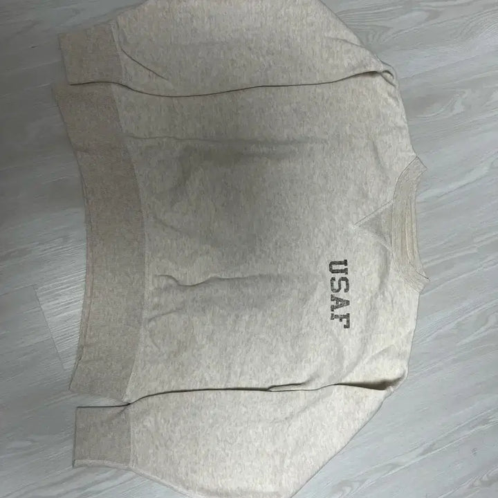 [BUNJANG] Real McCoy USAF Sweatshirt Ivory / 리얼맥코이 USAF 미군 맨투맨 스웻셔츠 아이보리