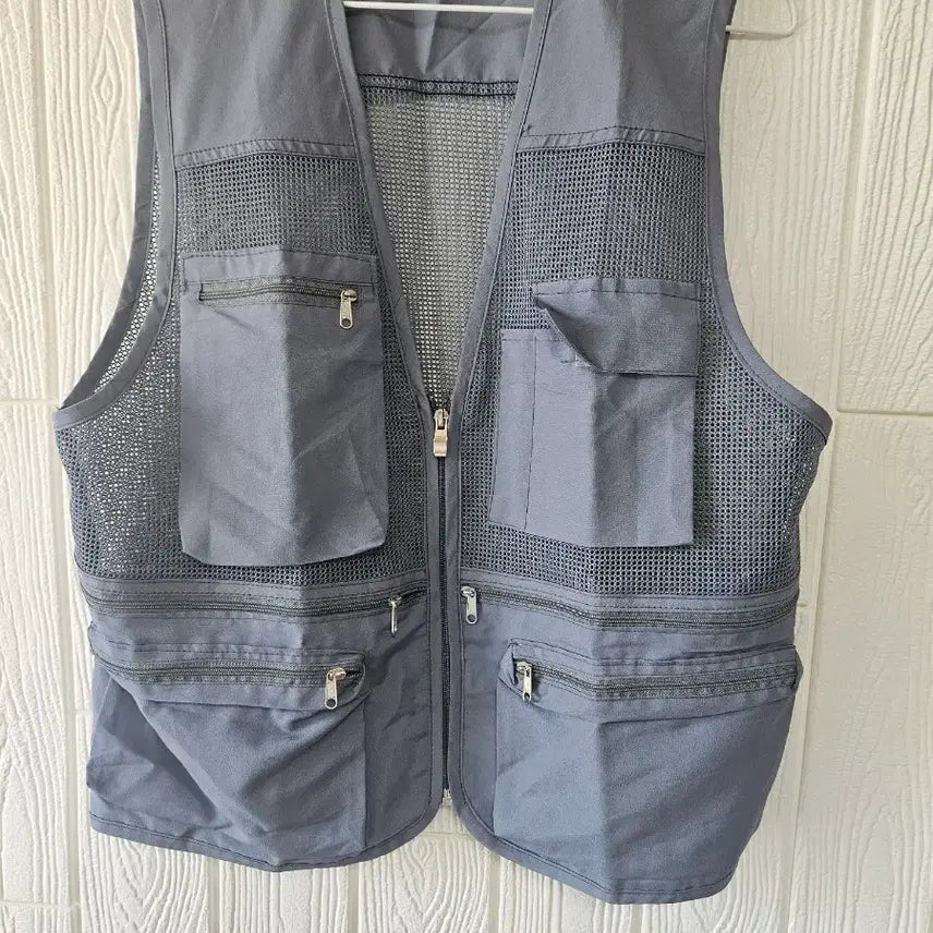 [BUNJANG] Multi-Pocket Vest Grey / 다용도 포켓 조끼 그레이