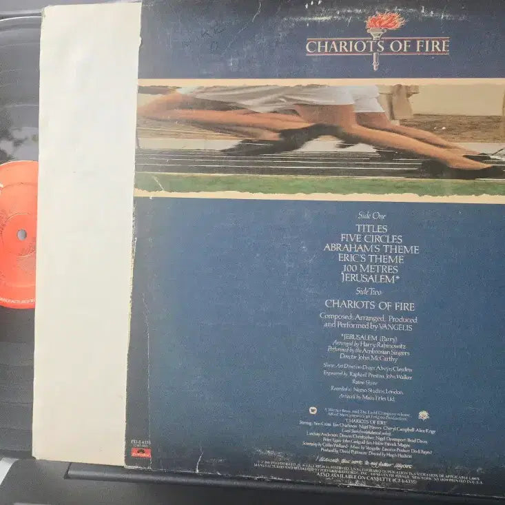 [BUNJANG] Vangelis Chariots of Fire Original Soundtrack LP / OST_반젤리스_불의 전차(Chariots of Fire)_LP(US)
