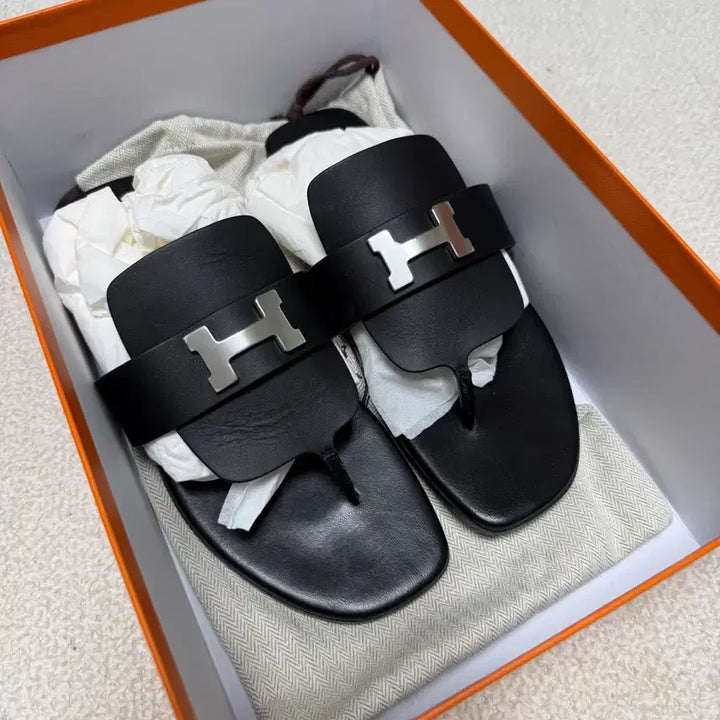 [SOLD OUT] 에르메스 오란 블랙 샌들 풀박스