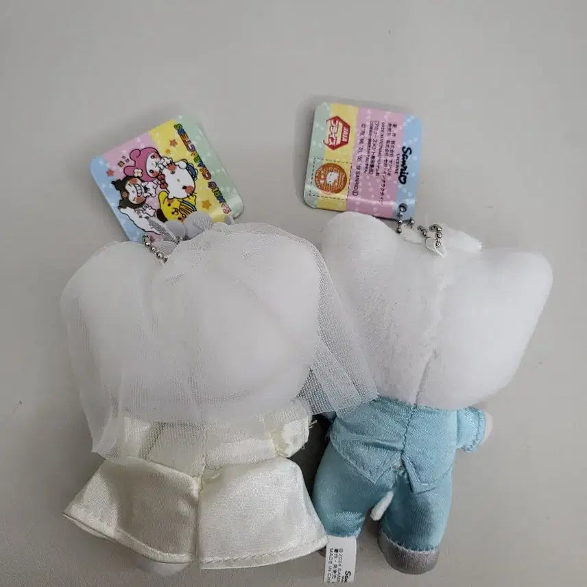 [BUNJANG] Hello Kitty Wedding Couple Doll Keychain Set / 헬로키티 웨딩 커플 인형 키링세트