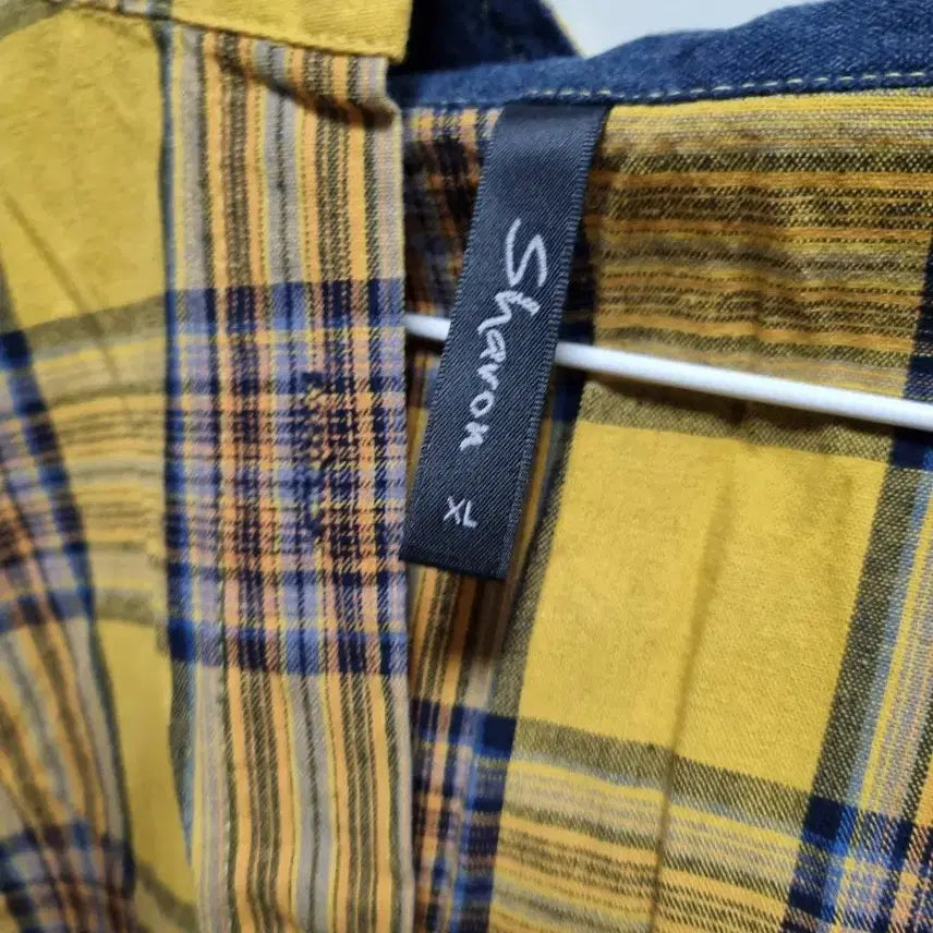 [BUNJANG] Yellow Checkered Shirt / 옐로우 체크 남방 셔츠
