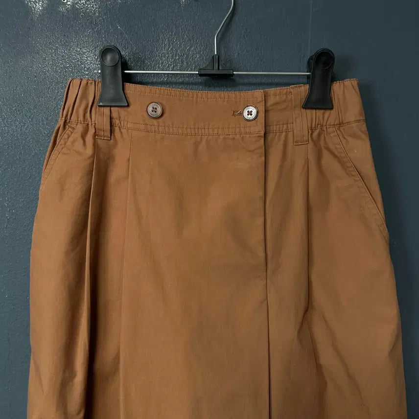 [BUNJANG] Thursday Island Brown Banding Long Skirt / S 써스데이아일랜드 브라운 밴딩 롱 스커트
