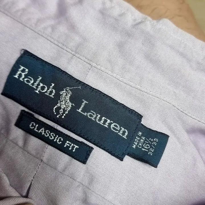 [BUNJANG] Polo Ralph Lauren Long Sleeve Shirt Lavender (Size 105) / 폴로 랄프로렌 긴팔 셔츠 연보라(105)