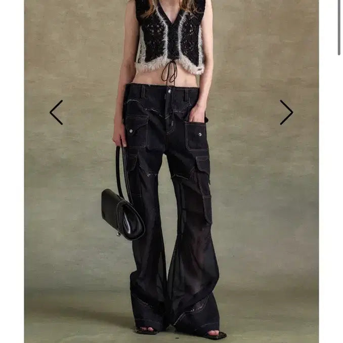 [BUNJANG] Andersson Bell Denim Shear Cargo Pants / 앤더슨벨 데님 시어 카고 팬츠 38