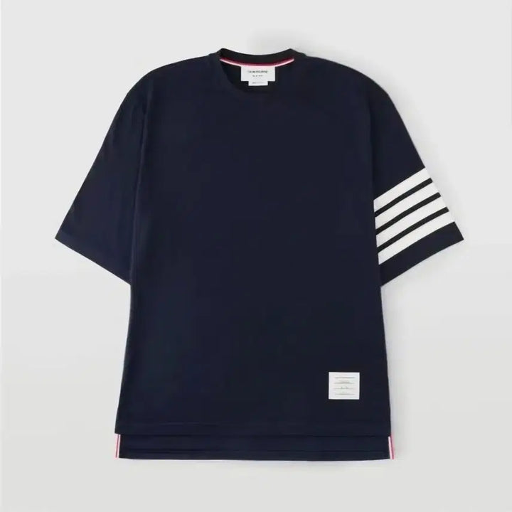 [BUNJANG] Thom Browne Navy 4-Bar Short Sleeve T-Shirt Size 3 / 톰브라운 네이비 4바 반팔 티셔츠 3사이즈