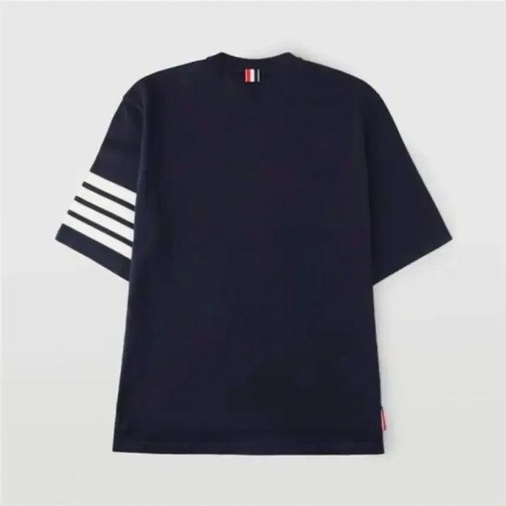 [BUNJANG] Thom Browne Navy 4-Bar Short Sleeve T-Shirt Size 3 / 톰브라운 네이비 4바 반팔 티셔츠 3사이즈