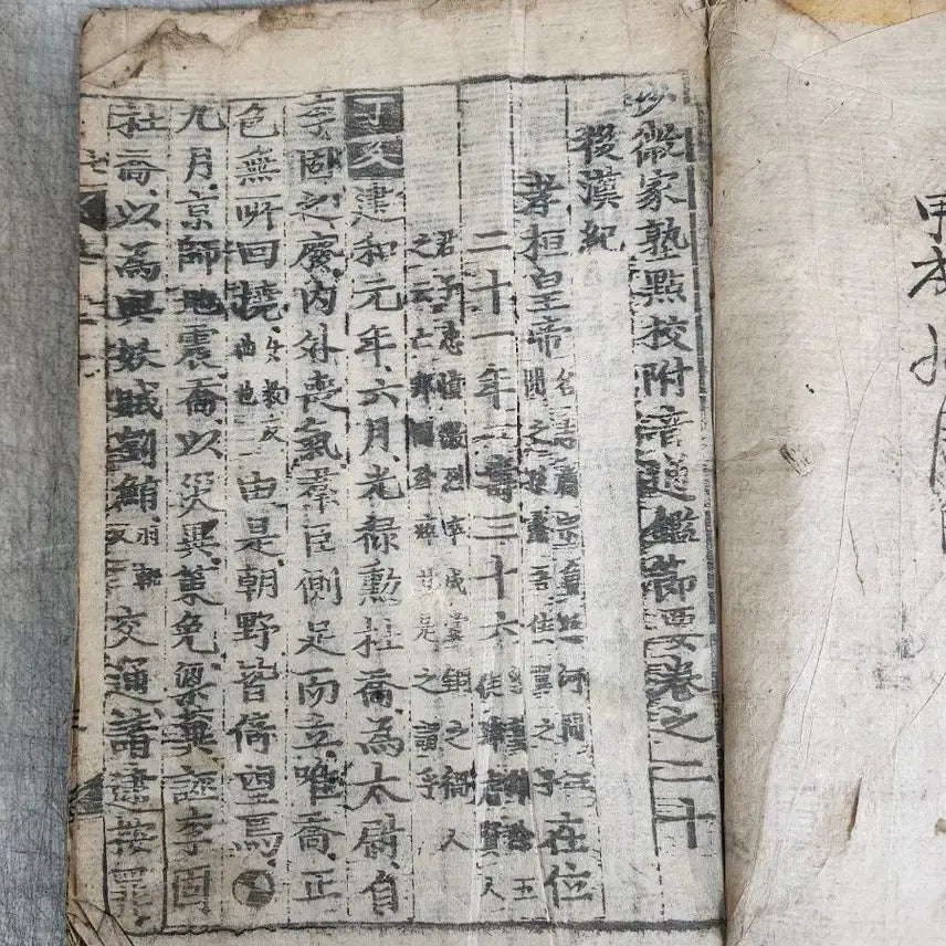 [BUNJANG] Joseon Dynasty Woodblock Printed Ancient Book: Tonggam / 조선시대 목판본 고서적 통감