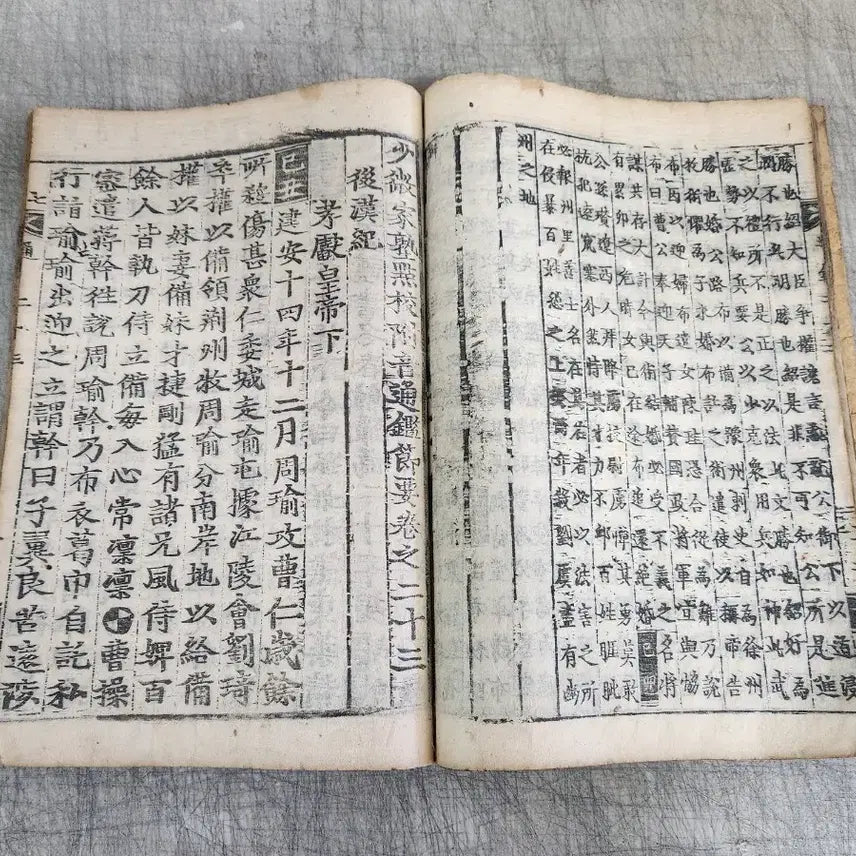 [BUNJANG] Joseon Dynasty Woodblock Printed Ancient Book: Tonggam / 조선시대 목판본 고서적 통감