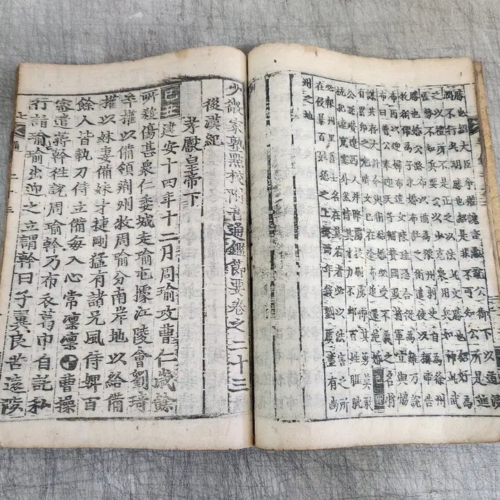 [BUNJANG] Joseon Dynasty Woodblock Printed Ancient Book: Tonggam / 조선시대 목판본 고서적 통감
