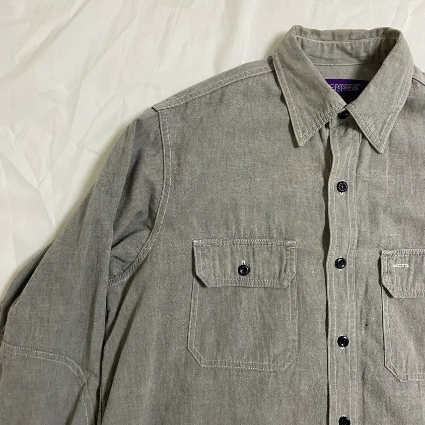 [BUNJANG] Nepenthes Grey Work Shirt / Nepenthes 네펜데스 그레이 워크 셔츠