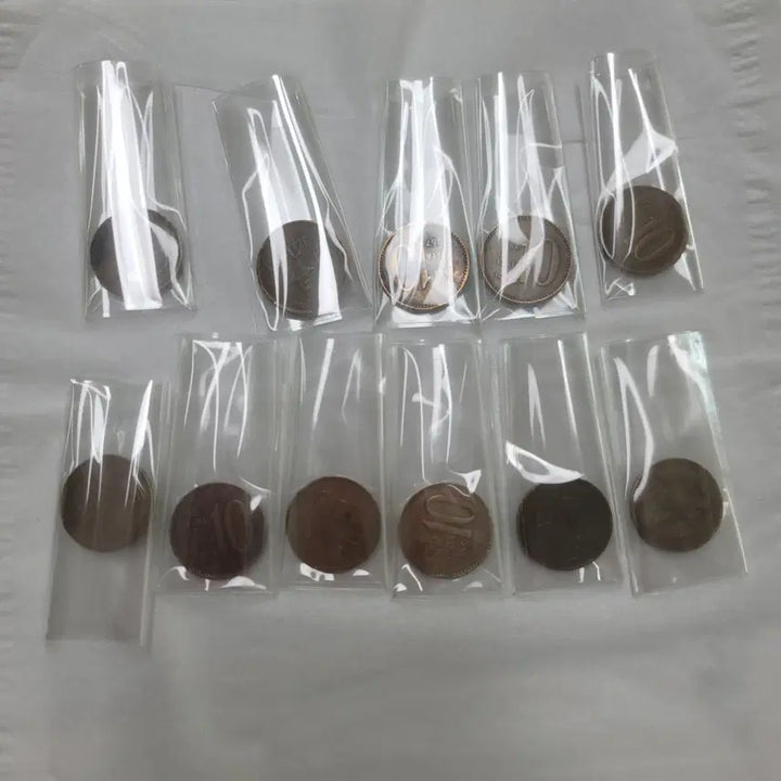 [BUNJANG] 1966-1970 Bank of Korea 10 Won Copper Coin Set / 1966~1970 한국은행 10원 적동화 연도별 세트 / 무료배송