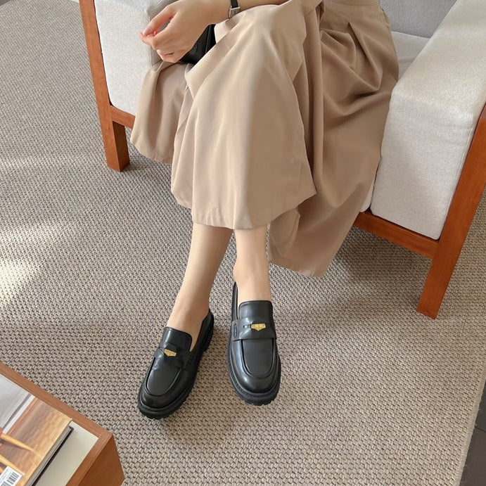 [BUNJANG] New Platform Loafers Size 245 / 새상품 통굽 로퍼 245사이즈 판매