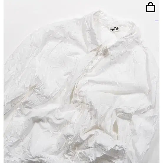 [BUNJANG] 생긴스튜디오 HAND-CREASE SHIRT - WHITE / 생긴스튜디오 HAND-CREASE SHIRT - WHITE