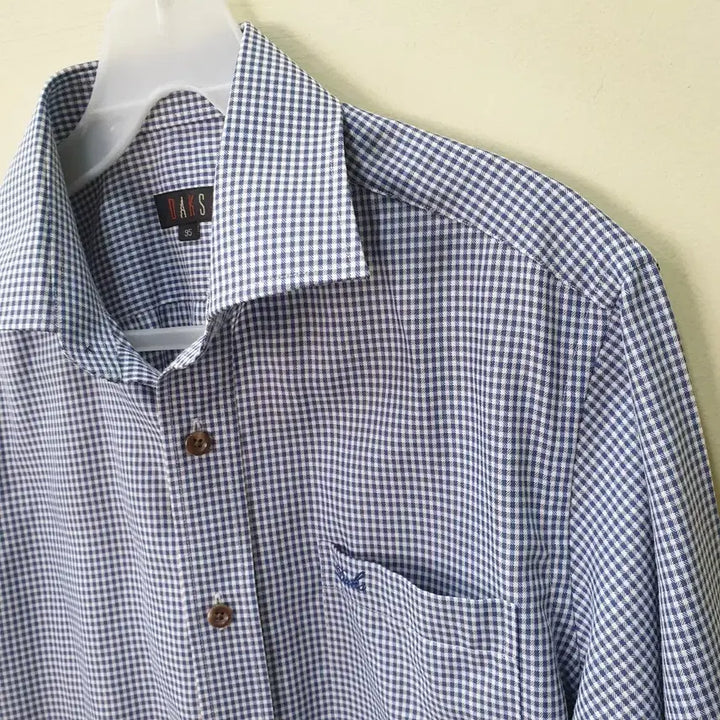 [BUNJANG] Daks Gingham Check Shirt (Size 95) / [ 95 ] 닥스 깅엄체크 셔츠