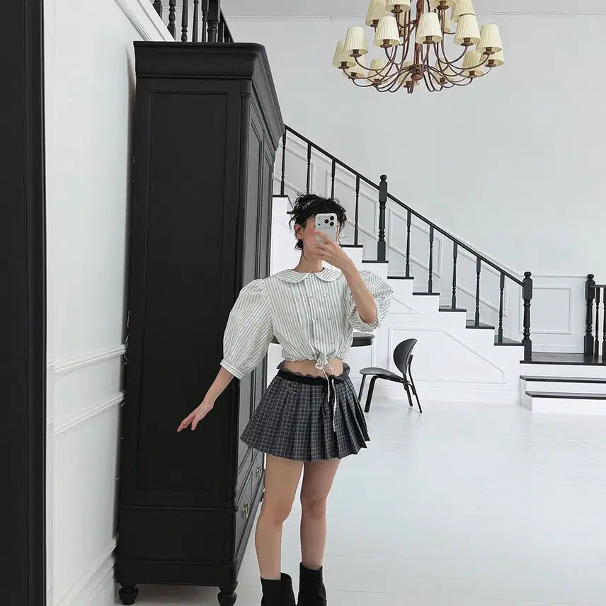 [BUNJANG] Vintage Buckle Boots 1cm Flat Heel - Black / @9591 빈티지쪼리부츠 1cm 워싱원단 고퀄 버클부츠-블랙1칼라