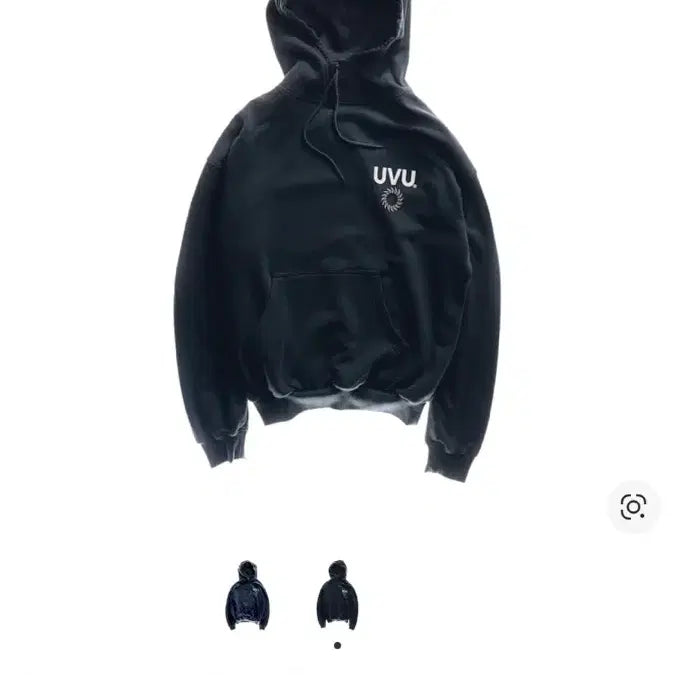 [BUNJANG] UVU Insignia Hoodie Black L / UVU 인시그니아 후드 블랙 L 새상품 판매