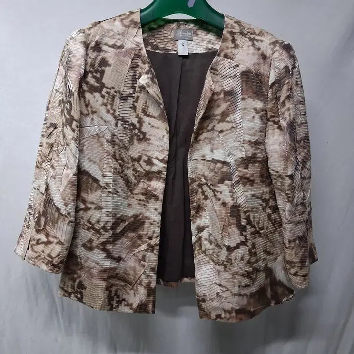 [BUNJANG] Travelers Collection Brown Pattern Jacket (Size 88) / 트래블러스 컬렉션 브라운 패턴 자켓88