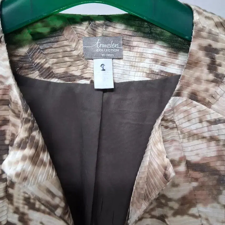 [BUNJANG] Travelers Collection Brown Pattern Jacket (Size 88) / 트래블러스 컬렉션 브라운 패턴 자켓88