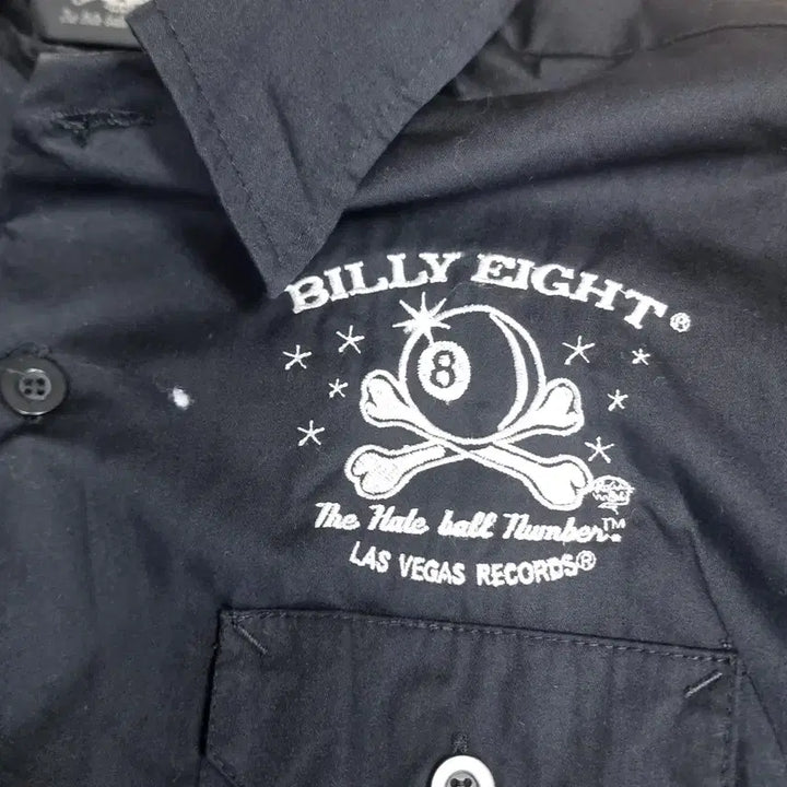 [BUNJANG] Billy Eight Black Short Sleeve Shirt / 빌리 에잇 블랙 반팔 셔츠(100-105)