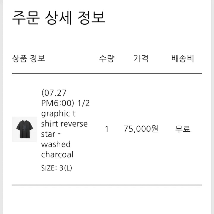 [BUNJANG] Politeru Reversstar Washed Charcoal / [3]폴리테루 리버스스타 워시드차콜