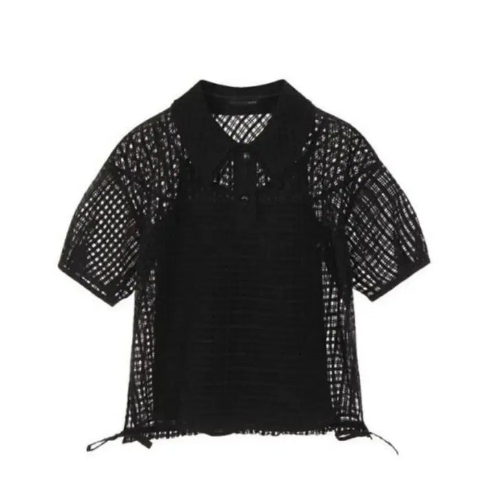 [BUNJANG] Olive des Olive See-Through Check Organza Blouse / 올리브데올리브 시스루 체크 오간자 블라우스