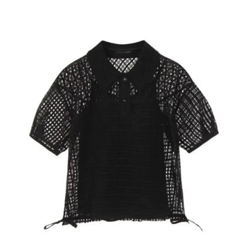 [BUNJANG] Olive des Olive See-Through Check Organza Blouse / 올리브데올리브 시스루 체크 오간자 블라우스