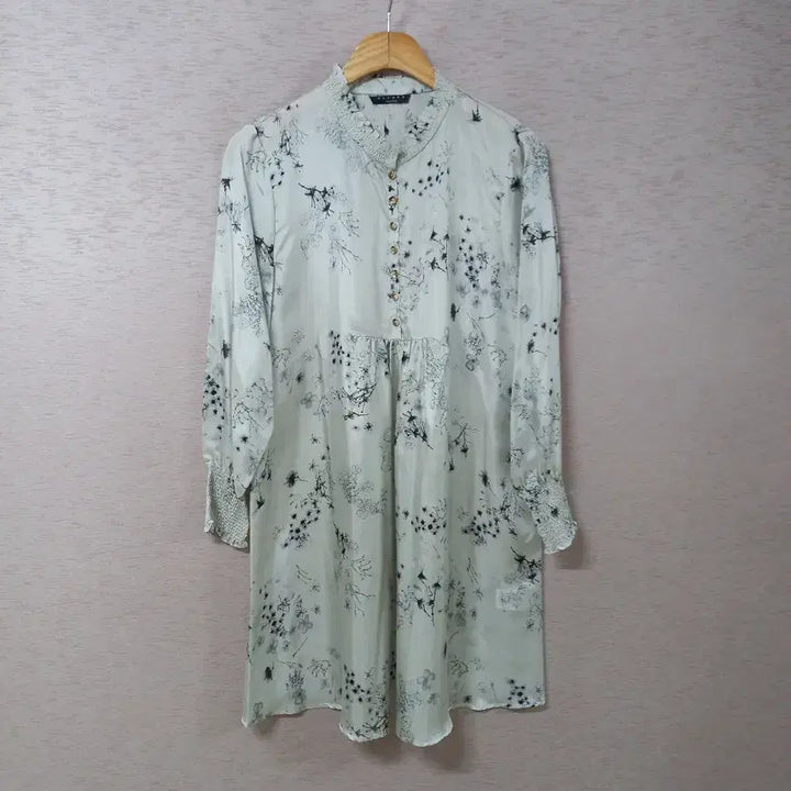 [BUNJANG] Sisley Pintuck Pleated Print Dress / B5-13/시슬리 핀턱주름 프린트 원피스 여성