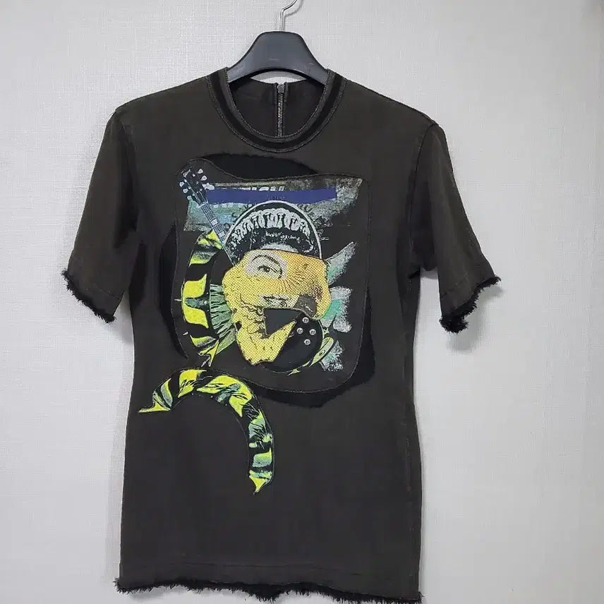 [BUNJANG] TIME Postmodern Printed Long Sleeve T-shirt / 타임 포스트모던 프린팅 롱반팔