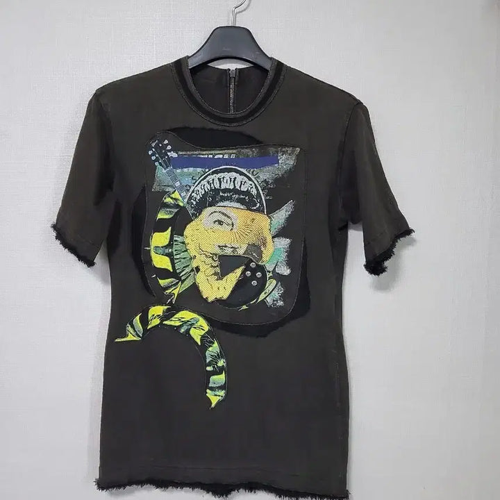 [BUNJANG] TIME Postmodern Printed Long Sleeve T-shirt / 타임 포스트모던 프린팅 롱반팔