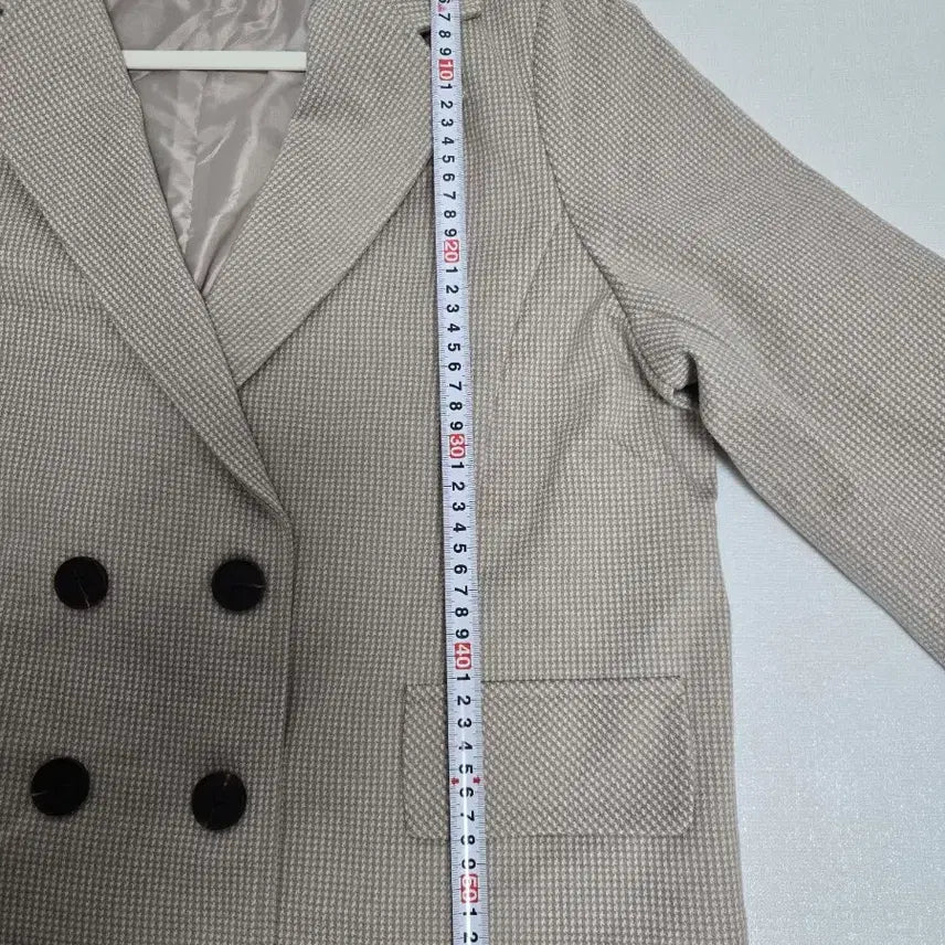 [BUNJANG] Houndstooth Double Button Jacket / 하운드투스 더블 버튼 자켓