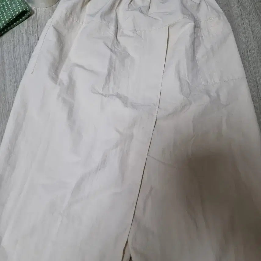 [BUNJANG] Ivory Wrap Style Long Skirt / 아이보리 랩 스타일 롱 스커트