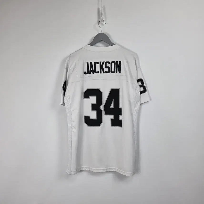[BUNJANG] White Raiders V-Neck Short Sleeve Jersey Men&