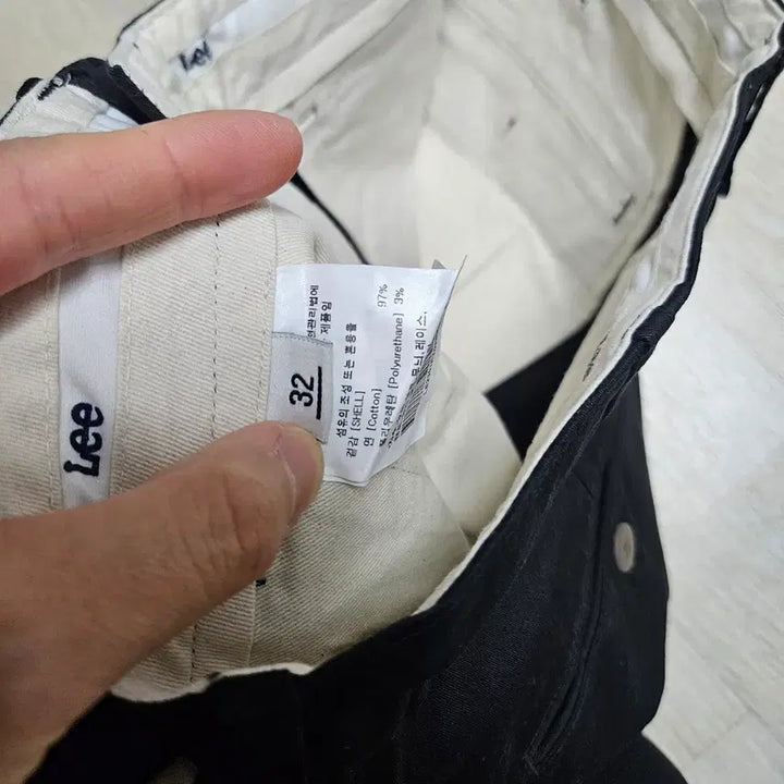 [BUNJANG] Lee Black Cotton Pants Size 32 New / Lee 리 블랙 면바지 32사이즈 새상품