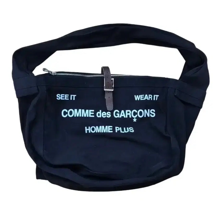 [BUNJANG] Comme des Garçons Homme Plus Black Messenger Bag / 꼼데가르송 옴므플러스 블랙 메신저백