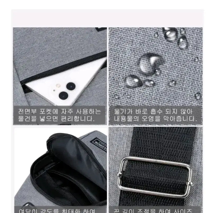 [BUNJANG] Black Sports Sling Bag Messenger Bag / 블랙 스포츠 슬링백 메신저백 새상품