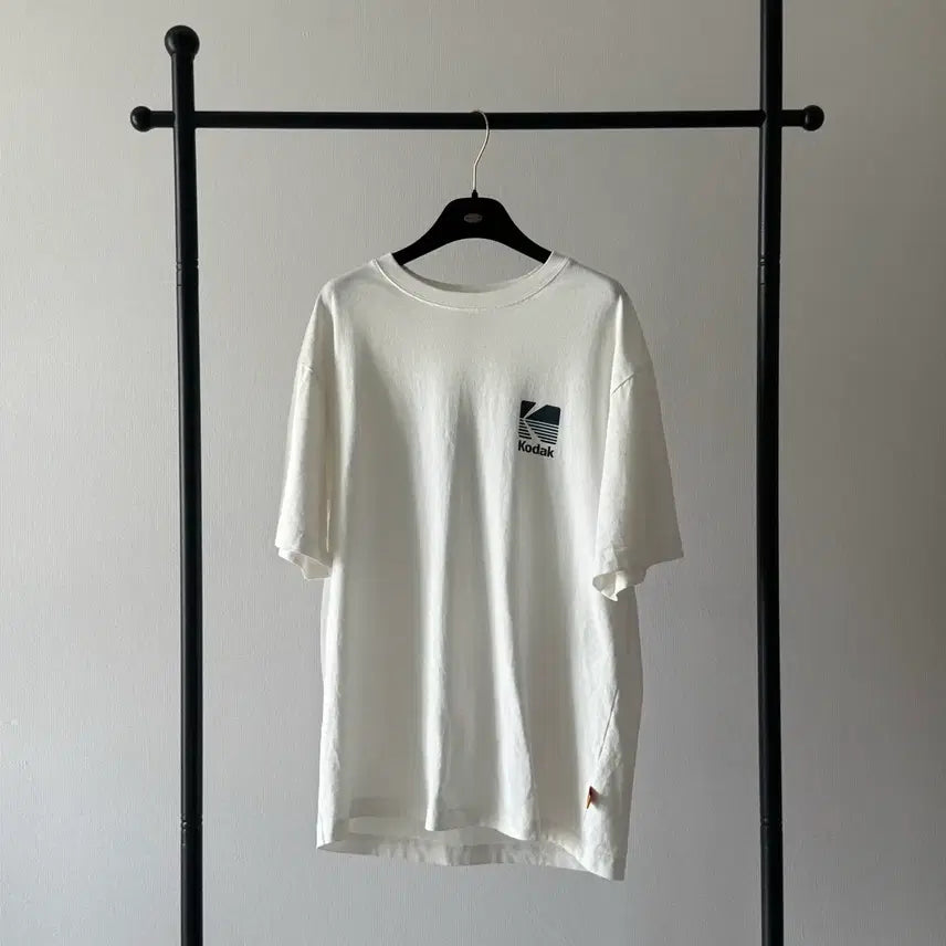 [BUNJANG] Kodak White Short Sleeve T-Shirt / 코닥 kodak 반팔티 화이트