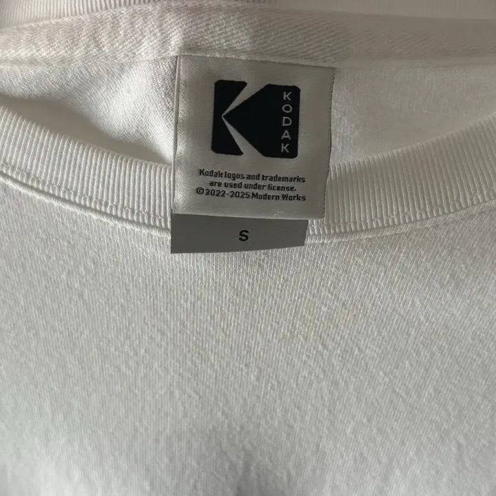 [BUNJANG] Kodak White Short Sleeve T-Shirt / 코닥 kodak 반팔티 화이트