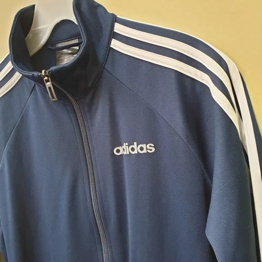 [BUNJANG] Adidas Navy Three-Stripe Track Jacket / [ M ] 아디다스 네이비 삼선 져지