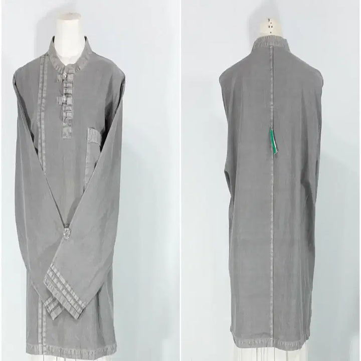 [BUNJANG] Unisex Natural Dye Linen Monk Robe - Summer Cotton 100% / 승복 법복 다도복/자연염색/ 일상복/하절기면100%/ 110/기장72