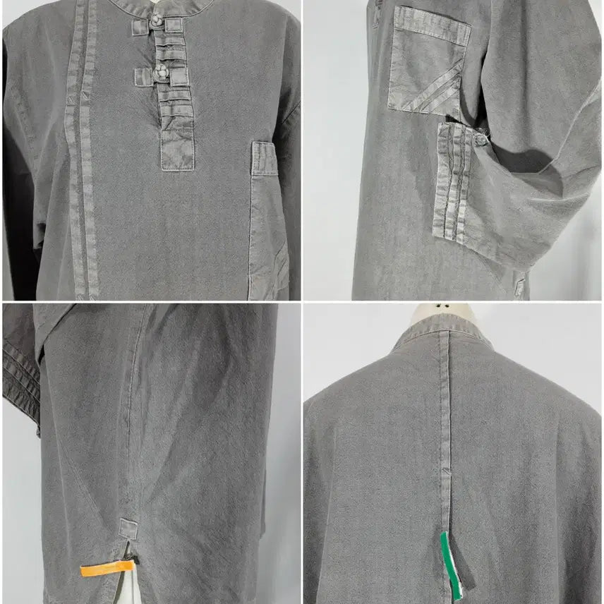 [BUNJANG] Unisex Natural Dye Linen Monk Robe - Summer Cotton 100% / 승복 법복 다도복/자연염색/ 일상복/하절기면100%/ 110/기장72