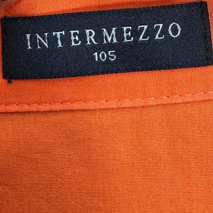 [BUNJANG] Intermezzo Color Block Collar T-Shirt Size 105 / 인터메조 오렌지/레드 배색 카라티 105