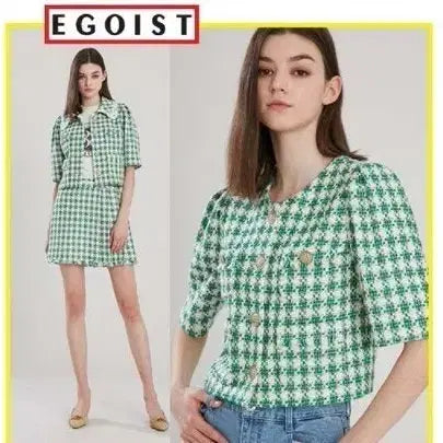 [BUNJANG] EGOIST Tweed Jacket / 에고이스트 트위드 자켓