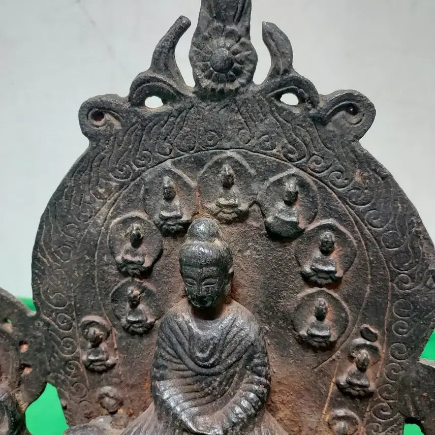 [BUNJANG] Tang Dynasty Iron Buddha Antique Sculpture / 불상  철불 골동품  조각상