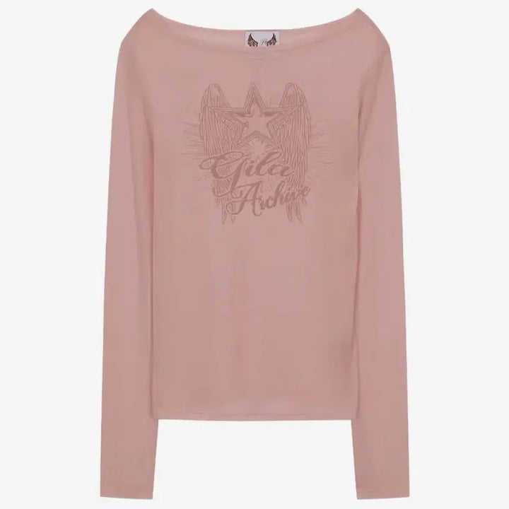 [BUNJANG] Gila Archive Long Sleeve Pink / 길라아카이브 롱 슬리브[핑크]
